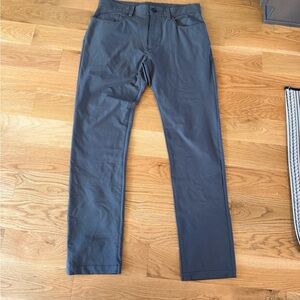 Prana Slate Gray Slim Fit Trousers